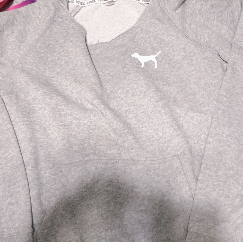 VS Pink Bundle Of 5 Sz Medium Gray Hoodies/ Sweatshirts - Picture 7 of 15